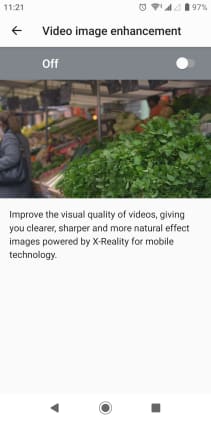 Video Enhancement Setting