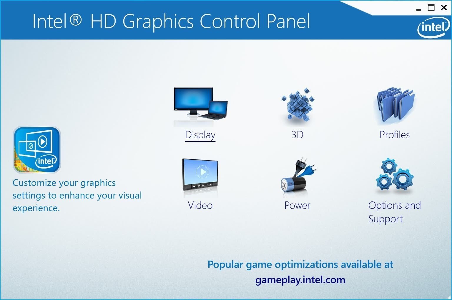 Intel HFGraphics Control Panel
