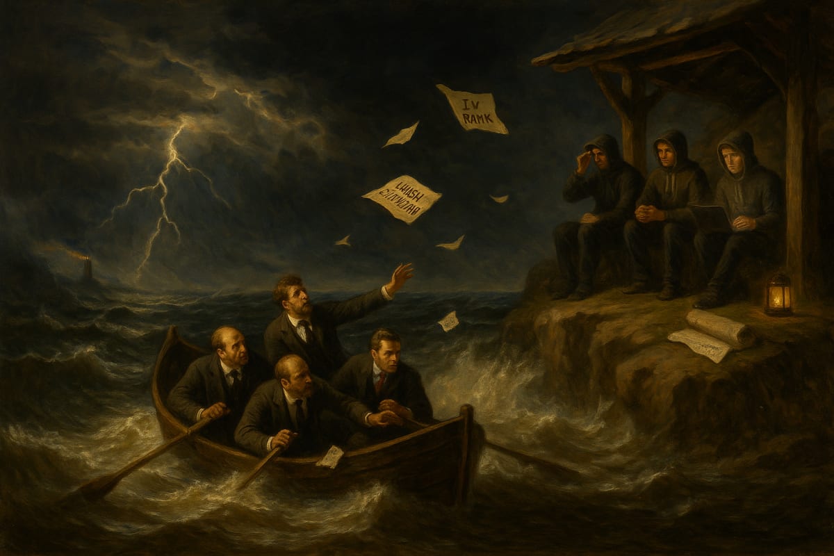 IV Rank becomes irrelevant in the middle of a storm.