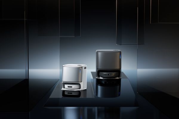 Two sleek robot vacuum models showcased against a modern backdrop, offering ideas on how to hide robot vacuum devices seamlessly.