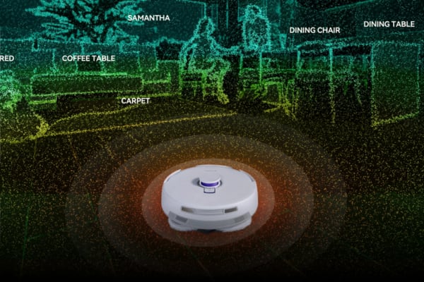 A robot vacuum without WiFi effectively navigates a home, avoiding obstacles like furniture and carpet.