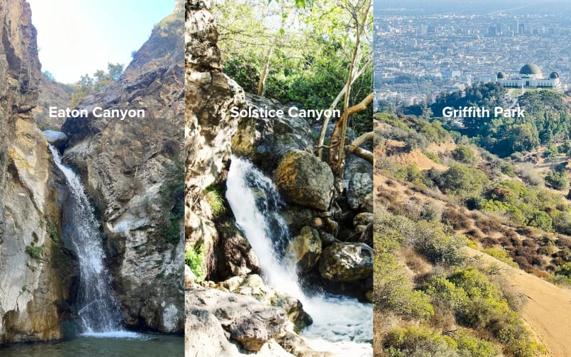 Eaton Canyon, Solstice Canyon, and Griffith Park showcase the best hikes in LA with stunning waterfalls and views.