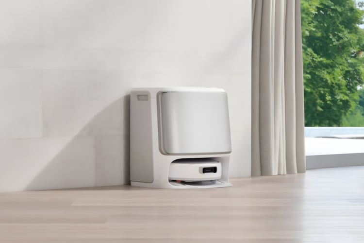 シンプルでスタイリッシュなローラーモップを使って、部屋を簡単にお掃除できます。