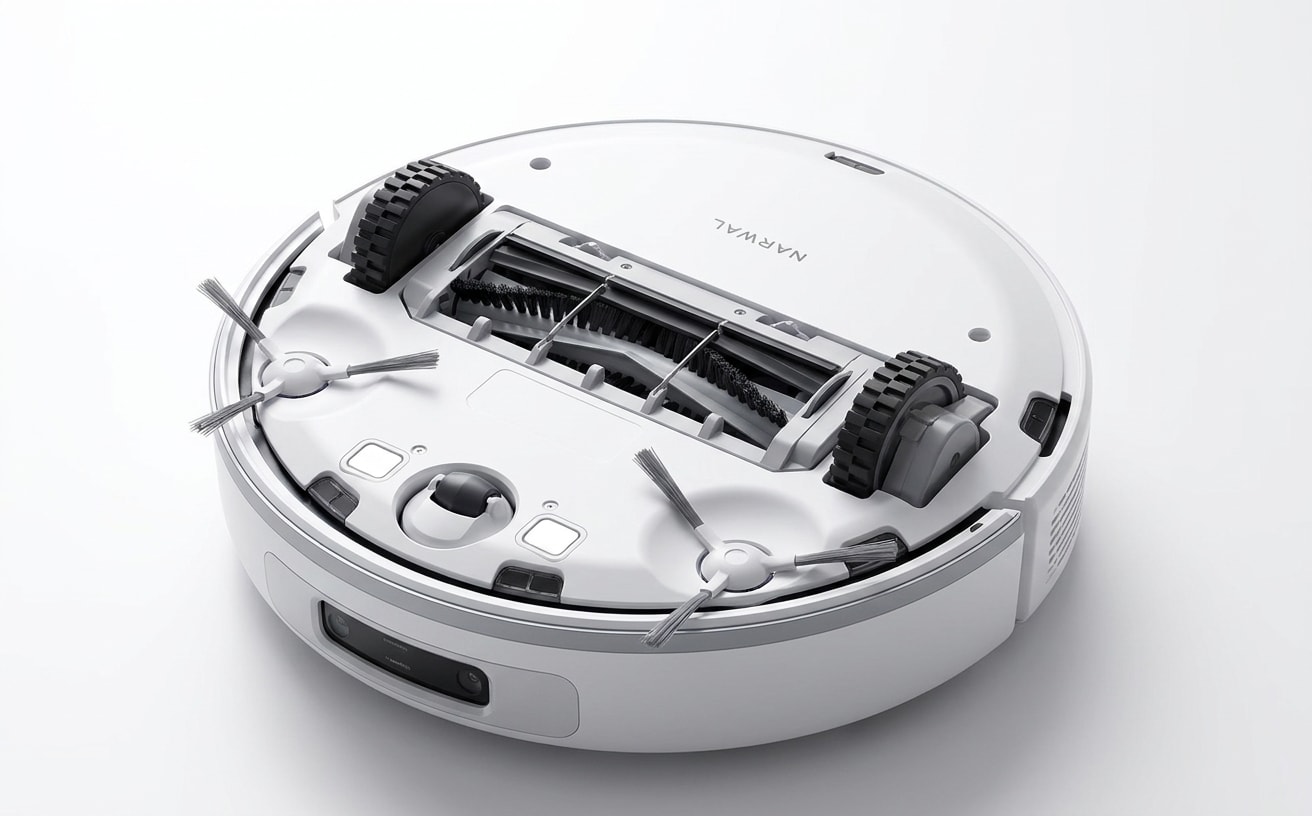 ロボット掃除機の吸引力が弱いのが気になる、シンプルなデザインと機能性を兼ね備えた製品。