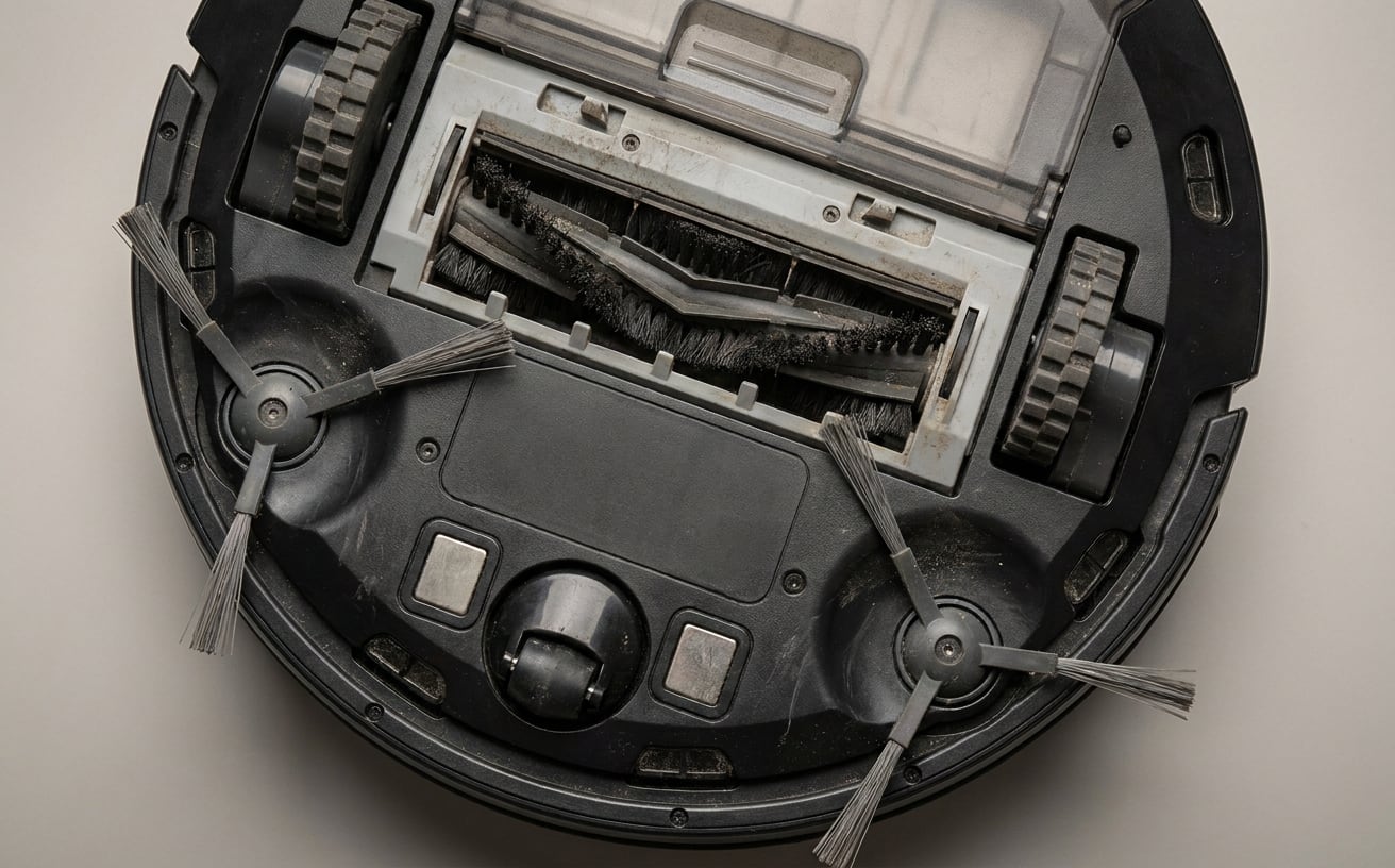 ダークグレー ロボット掃除機 75mm 年末掃除 ロボット掃除機のブラシケア｜髪の毛絡まりの防止・お手入れ手順・交換