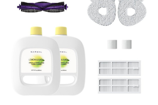 Includes two bottles of floor cleaner, cleaning pads, and accessories, showcasing the best mopping solution for effective cleaning.