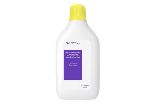 Specially formulated cleaning solution in a bottle, promoting the best mopping solution for effective floor care.