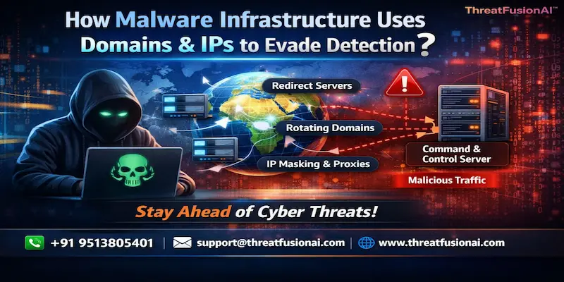 How Malware Infrastructure Uses Domains and IPs to Evade Detection?