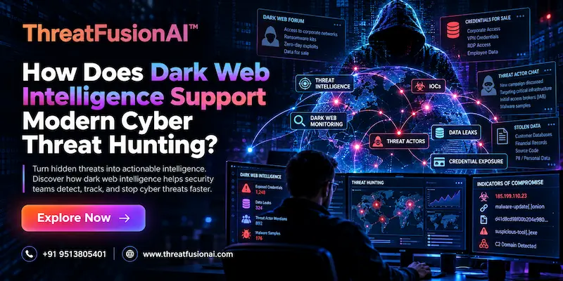 How Does Dark Web Intelligence Support Modern Cyber Threat Hunting?