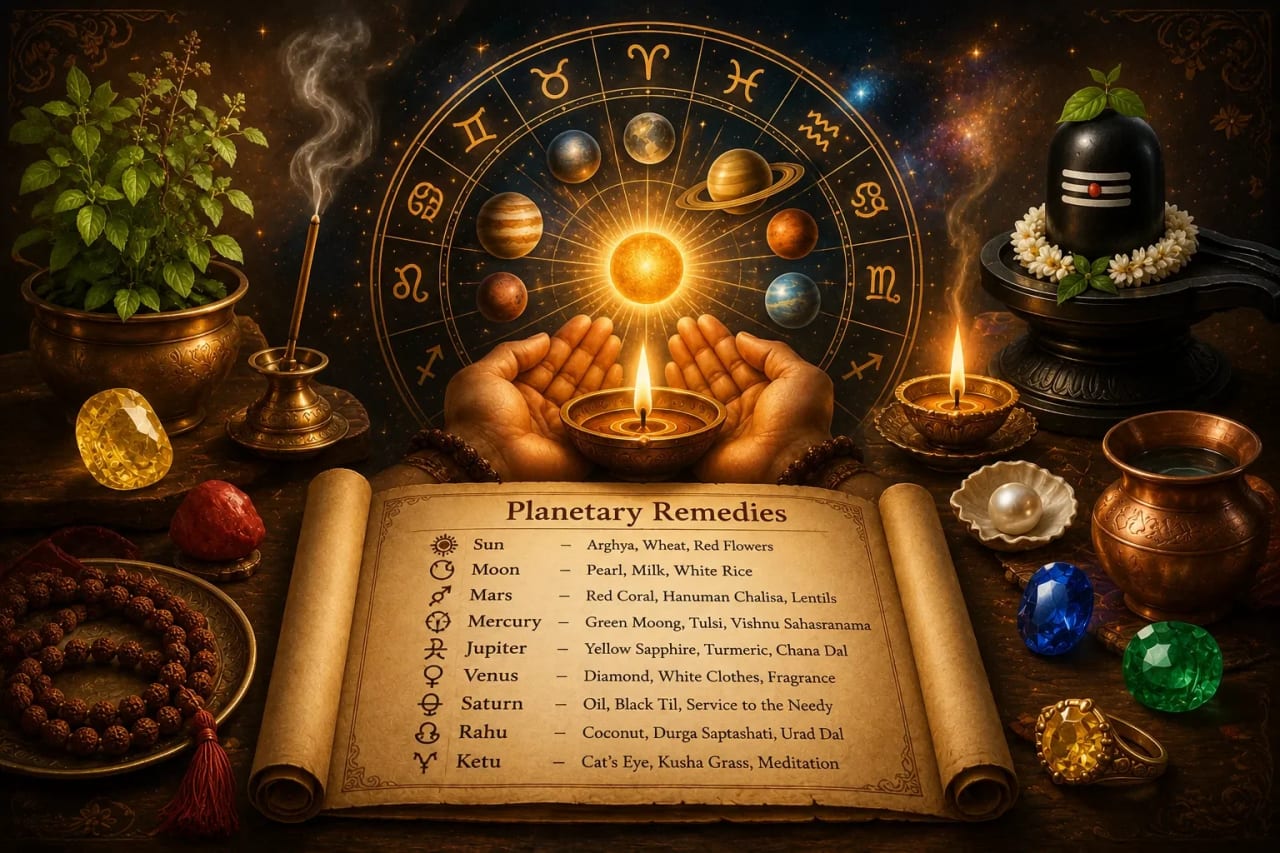 Planetary Remedies: Stones, Mantras & Donations