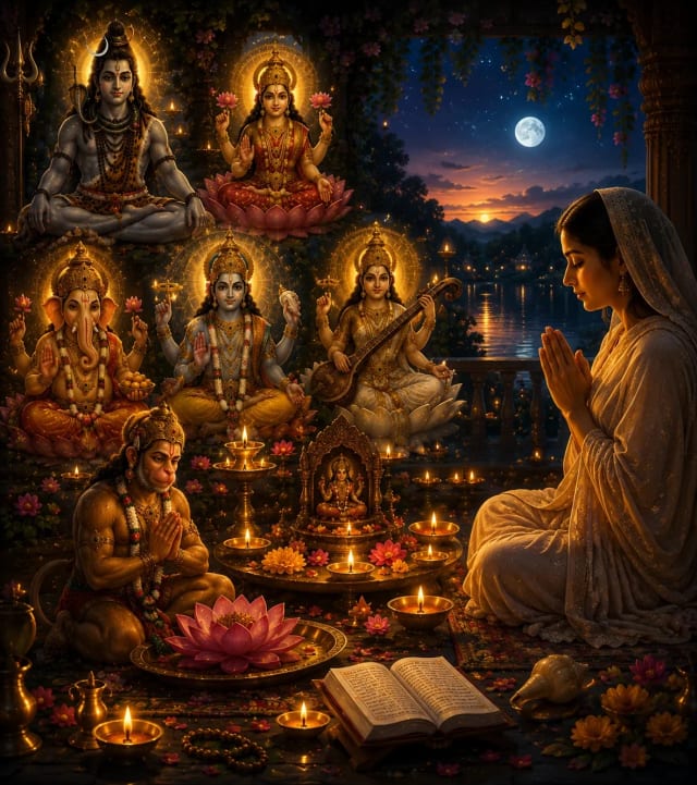 Evening Prayers & Mantras for Peaceful Night