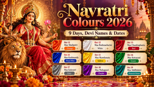 Navratri Colours 2026: 9 Days, Devi Names & Dates