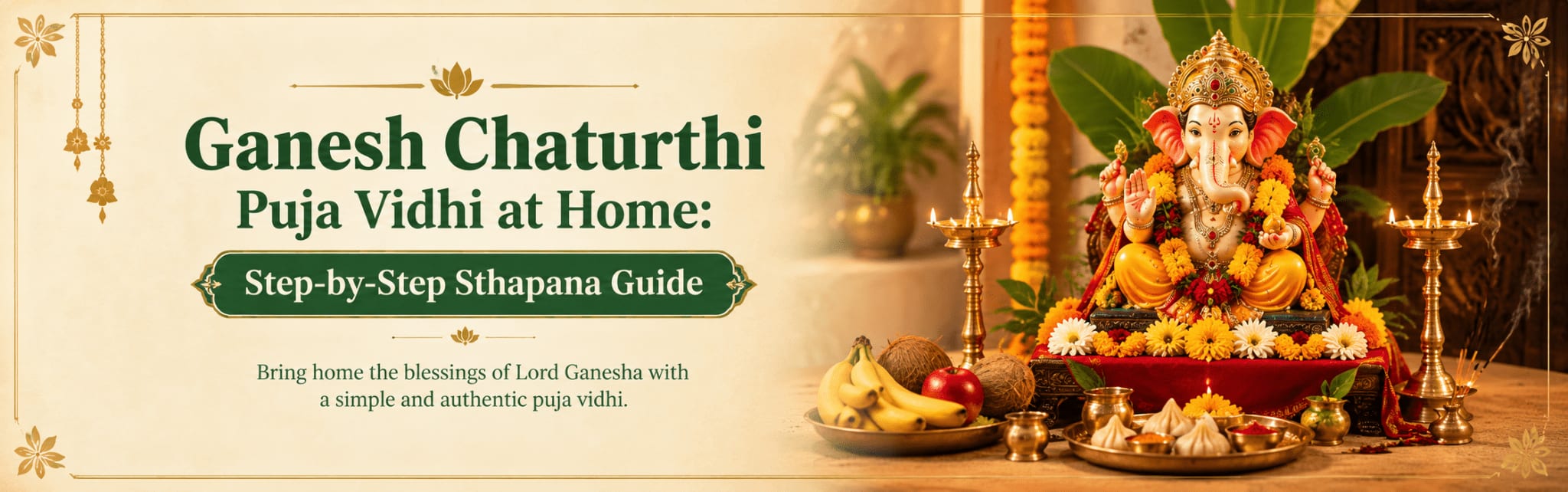 Ganesh Chaturthi Puja Vidhi at Home: Step-by-Step Sthapana Guide