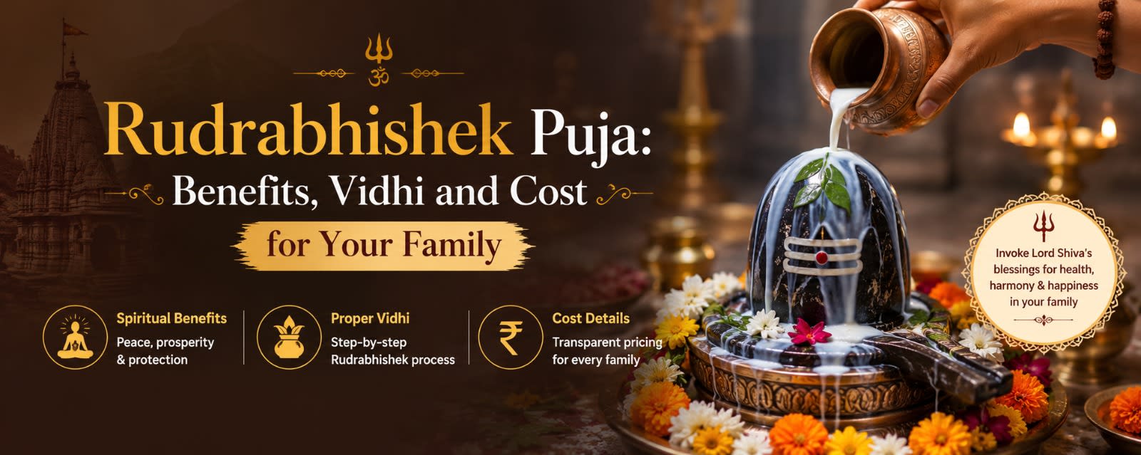 Rudrabhishek Puja: Benefits, Vidhi and Cost for Your Family