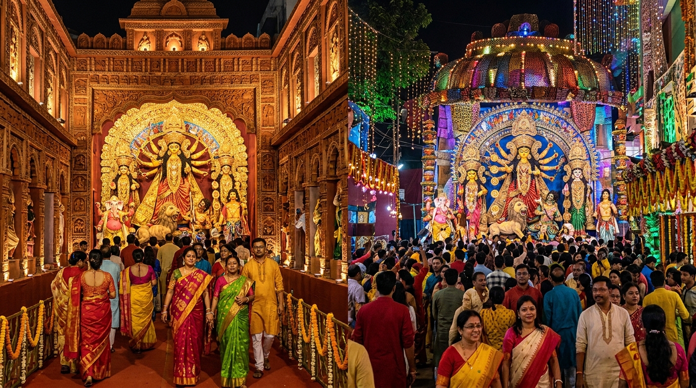 North and South Durga Puja
