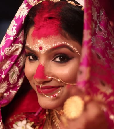 Reception makeup Prerana