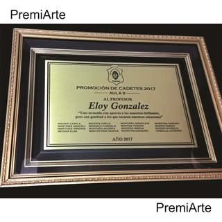 Plaquetas Enmarcadas