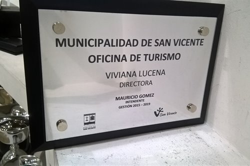 Imagen de producto Placa Símil Acero/Bronce 20 x 30 con Base. Art. PS 2030