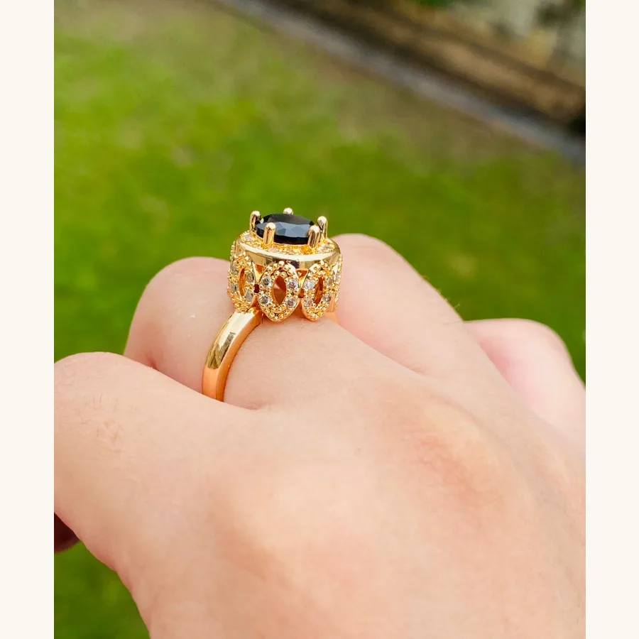Zircon Ring-140 (Black)