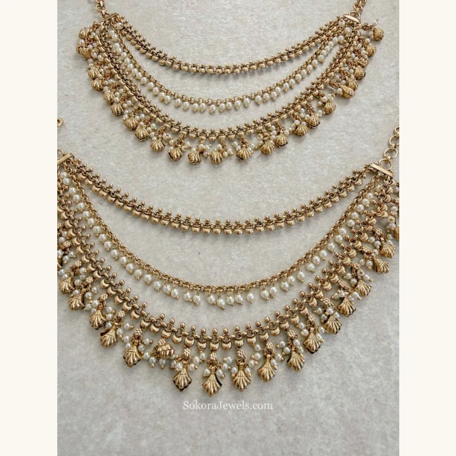 Bridal Earring chains (Sahara)