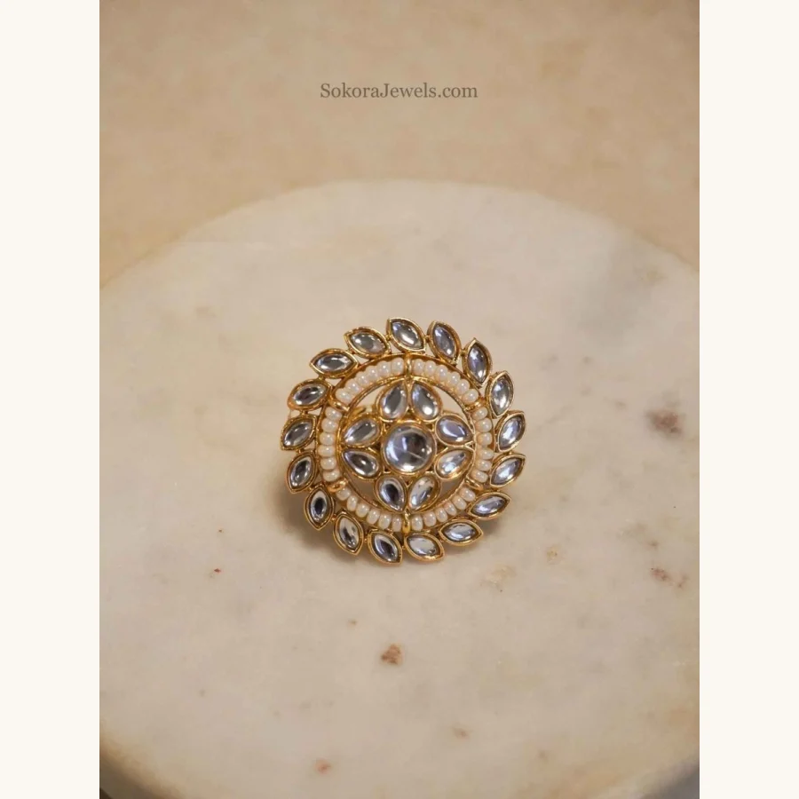 Mandala Kundan ring
