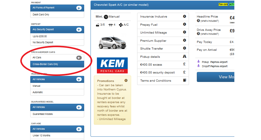 Cyprus Cross Border Filter