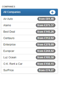 Company filter Company filter