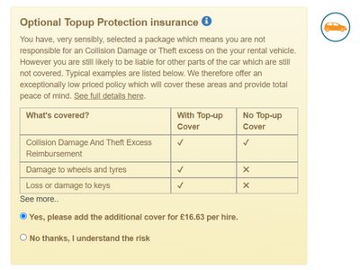 Limited Top Up Cover Limited Top Up Cover