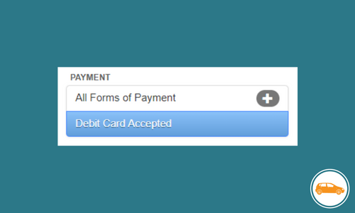 Debit card car hire filter Debit card car hire filter