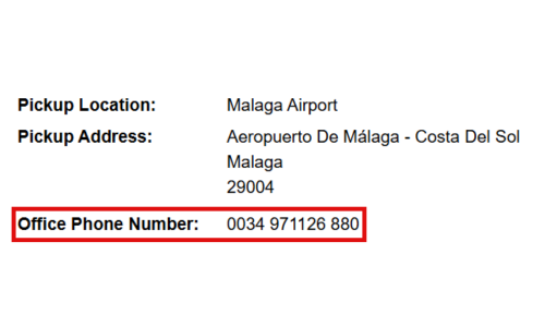 car supplier details