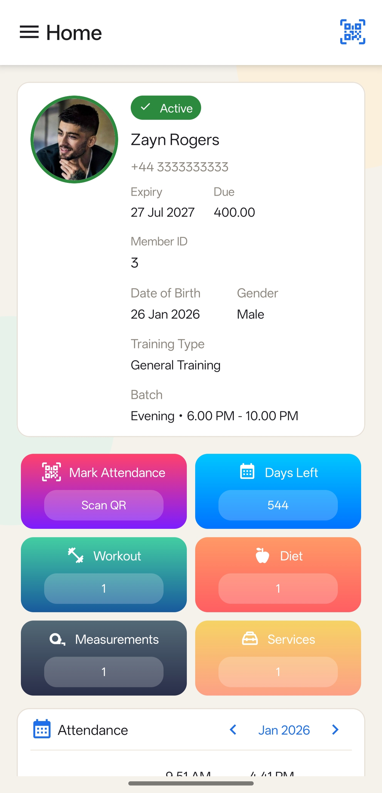 Gymzee screen
