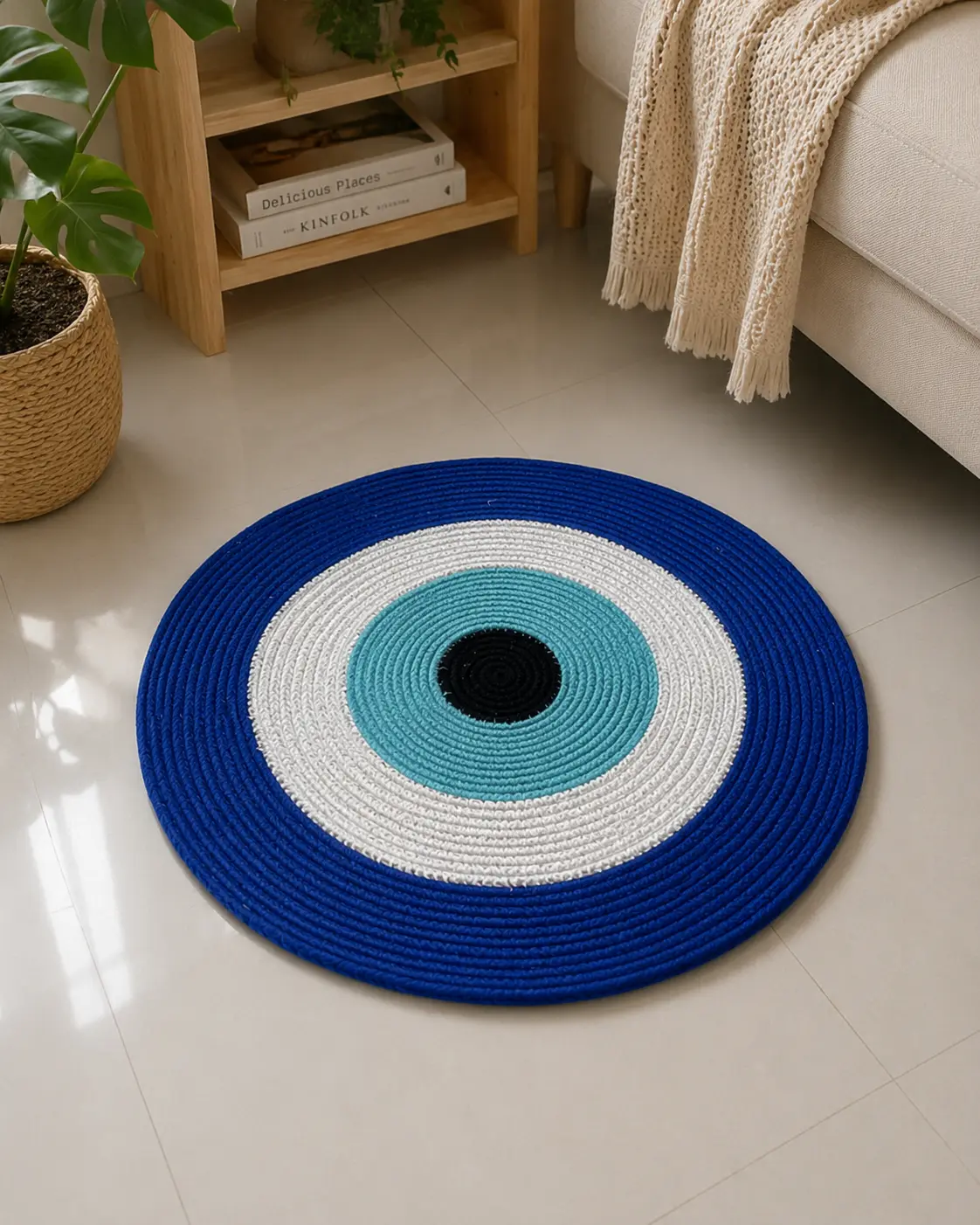 Handmade Round Jute Rug