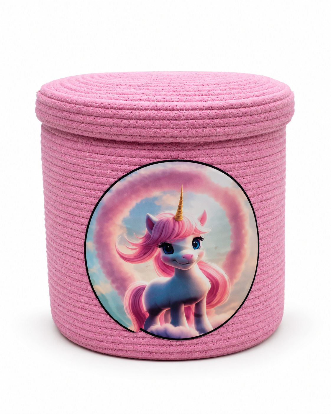 Pink Unicorn Storage Basket