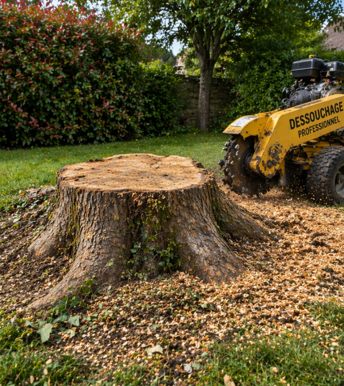 Dessouchage complet - Avant