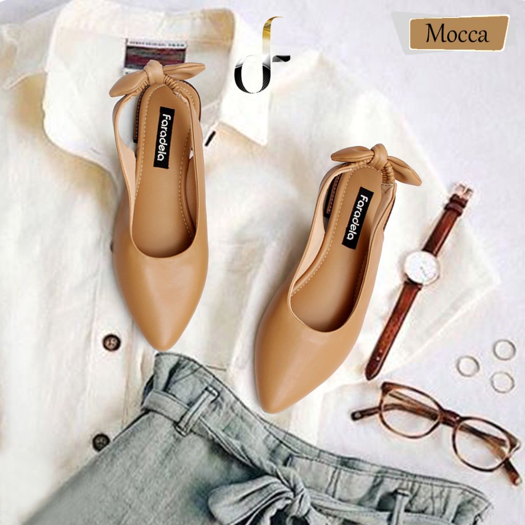 Syafa Flatshoes Wanita Pita Belakang F01-01.2