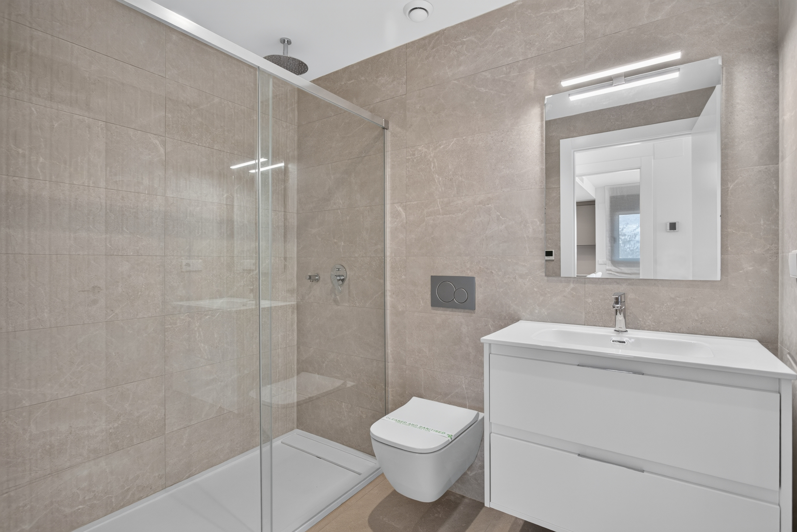 Bathroom of a new build apartment at Sunset Village La Hoya, Torrevieja