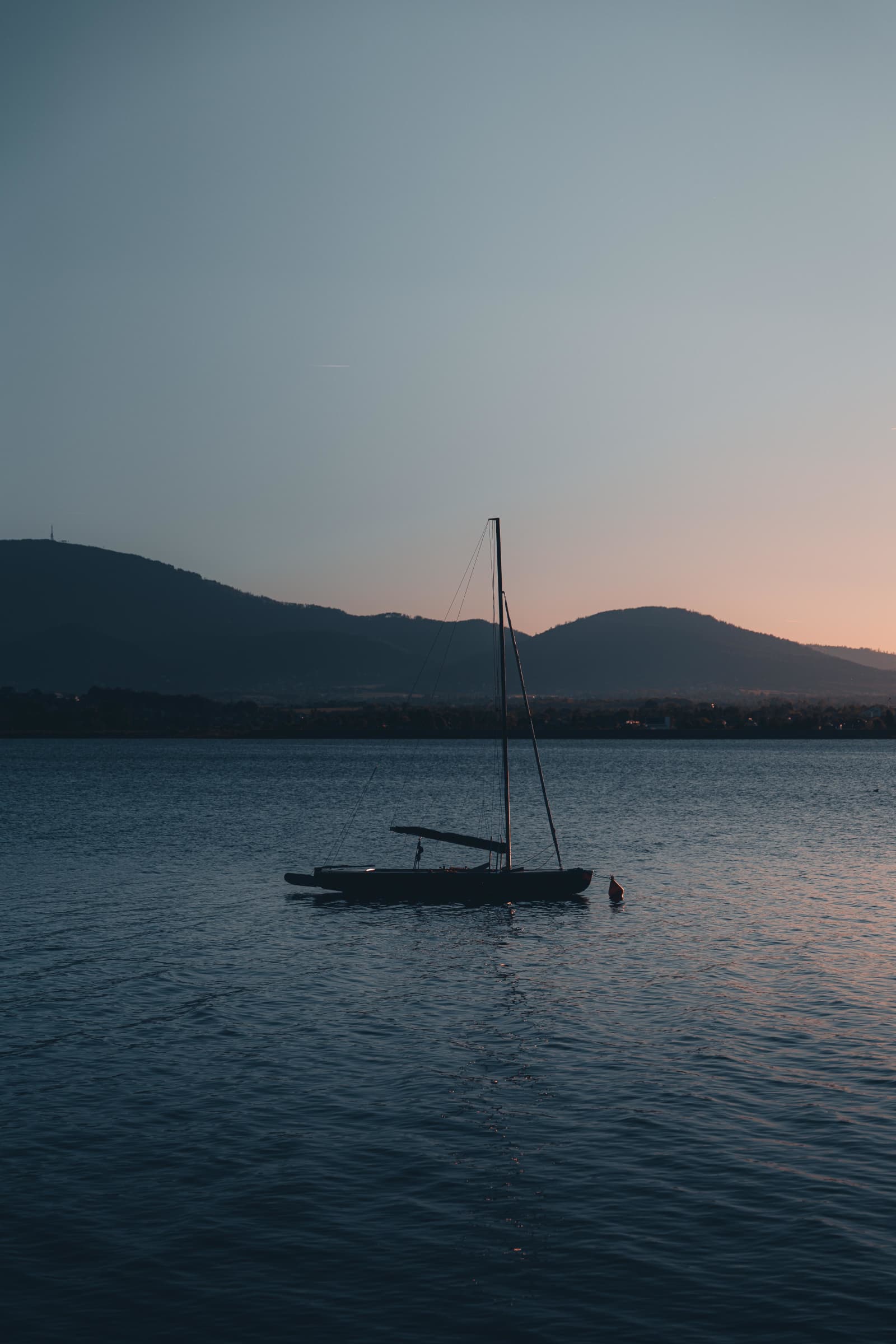 Boat at sunset