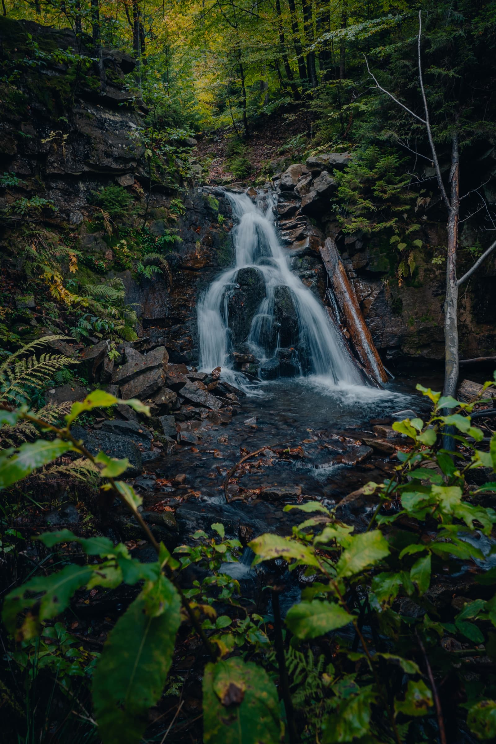 Hidden Waterfall Below Barania Góra