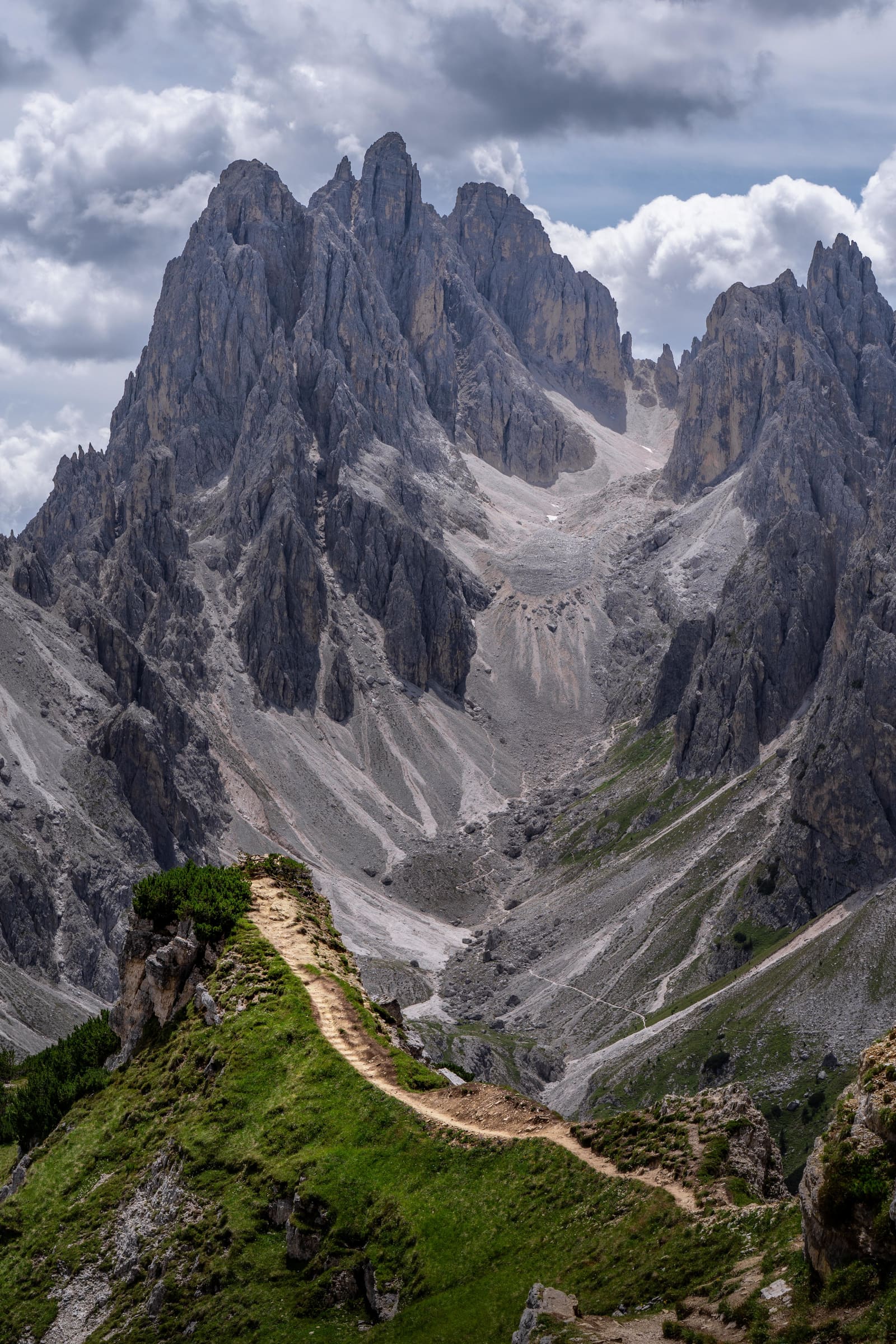 Winding Trail Below Cadini Di Misurina Spires