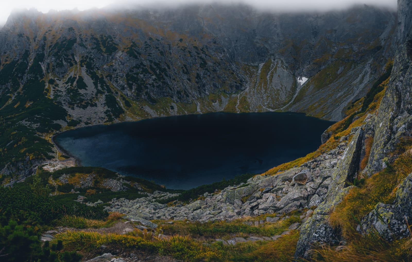 Black Lake below Mount Rysy