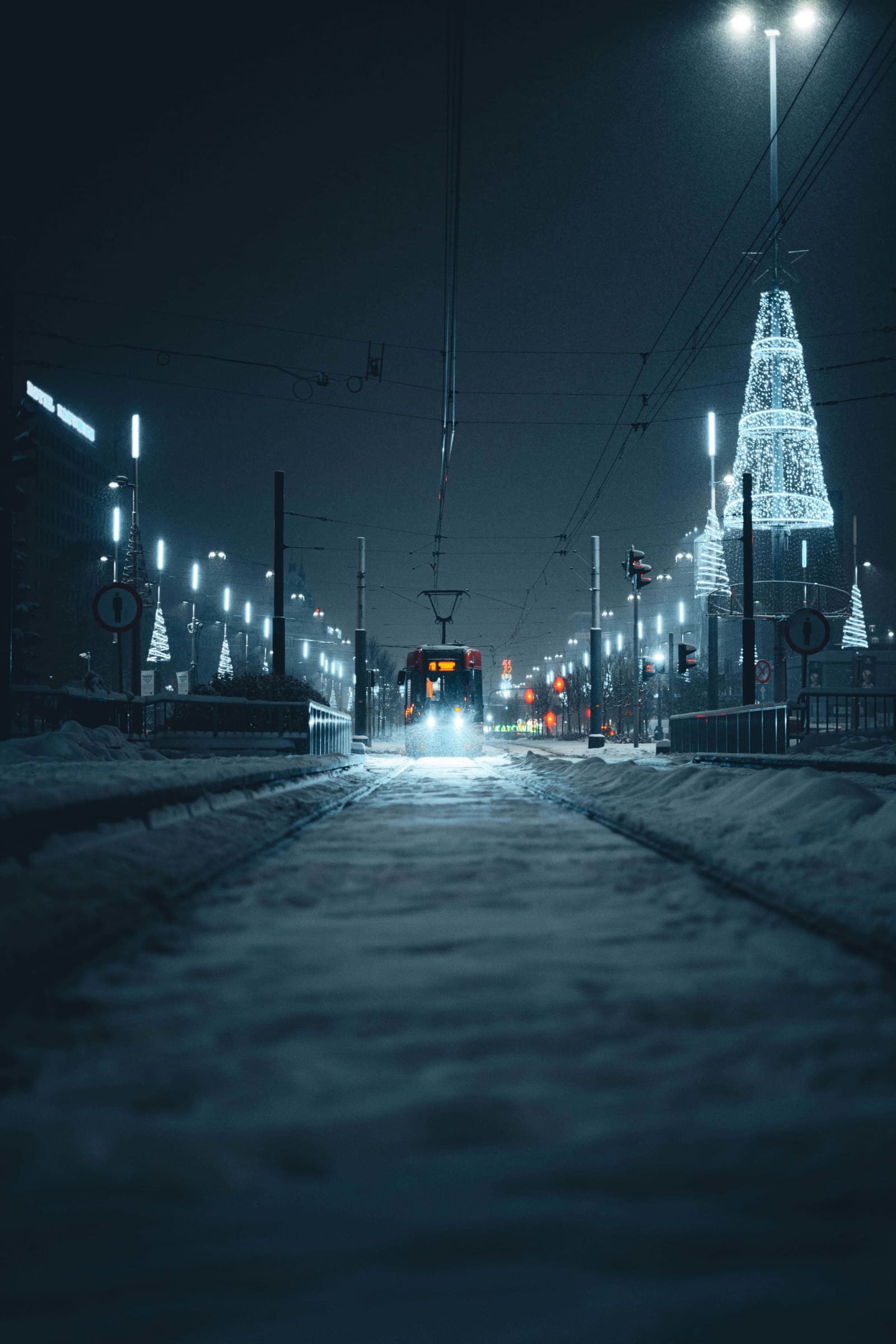 Winter tram