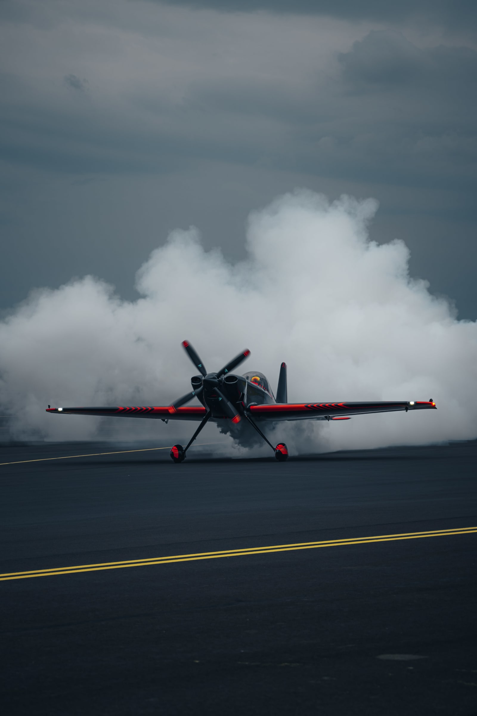 Red Bull aerobatic plane