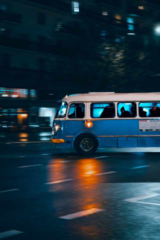 Panoramowanie starego autobusu
