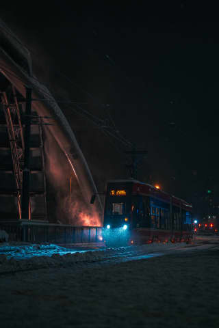 Tram at Rondo Sztuki
