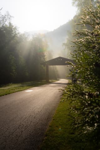 Morning Light At The Ostra Trailhead