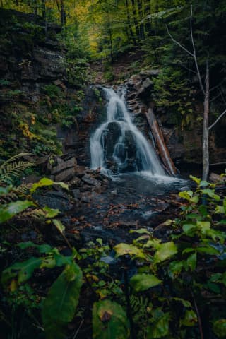 Hidden Waterfall Below Barania Góra