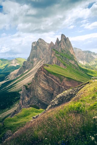 Letnie kwiaty pod graniÄ… Seceda