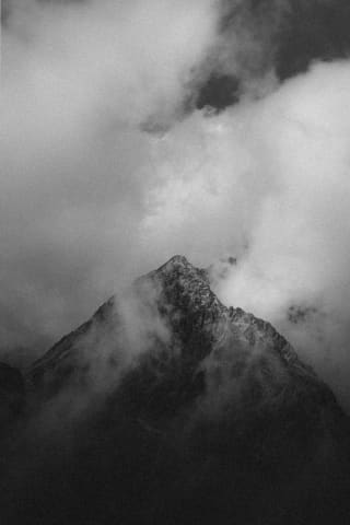 Storm Clouds Swallowing a Tatras Summit
