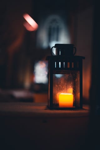 Old light in city centre