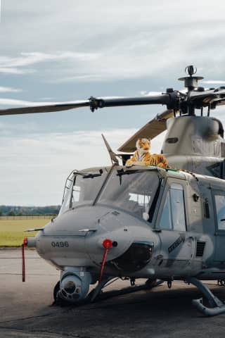 Maskotka tygrysa na UH-1Y